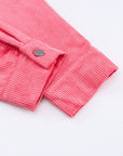 Claire Buttoned Flap Pocket Corduroy Jacket