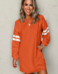 Jennifer Varsity Sweatshirt Dress