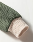 Colorblock Waffle Knit Raglan Sleeve Top