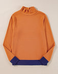 Evangeline Contrast Edge Slim Fit Sweater