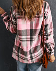 Plaid Patch Pocket Buttoned Shirt
