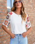 Rayne Crochet Short Sleeve Top