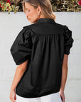 Elena Puff Sleeve Loose Shirt