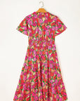 Lillie Floral Short Sleeve Maxi dress