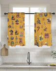 Vintage Cowboy Collage Western Curtains 28" x 40" Made in America