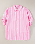 Baylee Stripe Dolman Sleeve Oversize Top