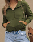 Fleece Lined Zip-Up Sweatshirt