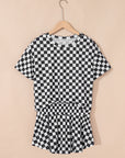 Checker T-Shirt and Skort Set