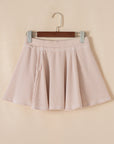 Corded Top and Ruffle Mini Skirt Set