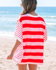 Sloan Stripe Side Split Loose Top