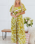 Renata High Waist Floral Maxi Dress