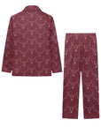 Burgandy Longhorn Boy's Western Pajama Set