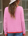 Madelynn Striped Drop Shoulder Sweater