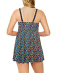 Crazy Cactus Lady Swim Dress & Shorts Set