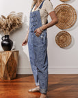 Piper Denim Straight Leg Jumpsuit with Pockets