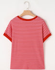 Mckenzie Stripe Knitted Round Neck Top