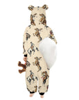 Vintage Cowgirl Little Kid Onesie Hooded Pajamas