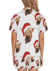 Highland Christmas Cow Women's Western Pajama Set