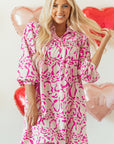 Meadow Leopard Loose Fit Babydoll Dress