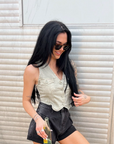 The Stella High Rise Denim Shorts