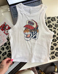 Punchy Tiger Cropped Tank