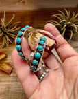 Snake Eye Hoop Earrings – Kingman Turquoise & Sterling Silver