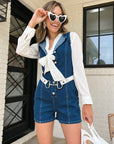 The Giada Denim Romper