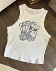 Deck of Cards Cropped Tank