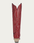 A4465 - WOMEN'S EMBROIDERY TALL TOP RED SNIP TOE COWBOY BOOT