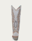 A4755 - WOMEN'S WOVEN TALL TOP WHITE SNIP TOE COWBOY BOOT