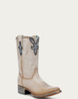 A4760 - WOMEN'S TURQUOISE OVERLAY EMBROIDERY AND STUDS SAND ROUND TOE COWBOY BOOT