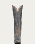 A4790 - WOMEN'S TAUPE FLORAL EMBROIDERY SNIP TOE TALL TOP COWBOY BOOT