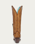 A4793 - WOMEN'S EMBROIDERY TAN J TOE COWBOY BOOT