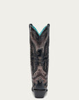 A4890 - WOMEN'S BROWN EAGLE OVERLAY SNIP-TOE COWBOY BOOT