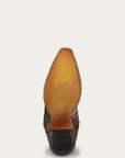 A4980 - WOMEN’S HAND PAINTED AND TOOLED HUMMINGBIRD BROWN TALL TOP SNIP TOE COWBOY BOOT