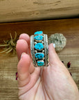 Cuff - Sterling silver Cuff Bracelet with Kingman turquoise