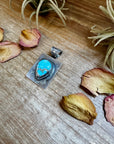 Golden Hill Turquoise Pendant – Navajo Handmade by Ned Nez, Sterling Silver