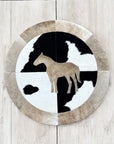 Quarter horse cowhide Rug