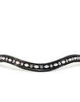 Paris Navette Crystal Patent Midline Browband - AB & Light Amethyst