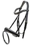 The Eiffel Tower Black Leather Snaffle Bridle