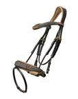 Aspen Leather Snaffle Bridle with Removable Flash