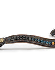 Aspen Leather Snaffle Bridle with Removable Flash