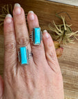 Kingman Turquoise Ring – Sterling Silver by Navajo Artist Daniel Benally
