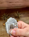 Adjustable Cluster Ring – Purple Spiny Oyster & Sonoran Gold by E. Richards, Native Made