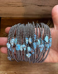 Golden Hill Turquoise Choker – Sterling Silver Pearls