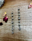 All Sterling Silver Pearls earrings dangle simple on needle