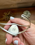 Cuff Bracelet- White Buffalo and Sterling silver