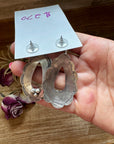 Concho & Teardrop Dangle Earrings – Sterling Silver