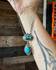 Egyptian turquoise necklace lariat