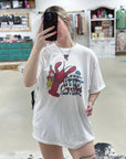 Turquoise and Crawfish TEE or CREWNECK